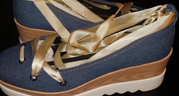 Beautiful lace up sandals platform block - Picture 2 of 5